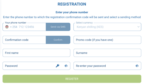 Register an account